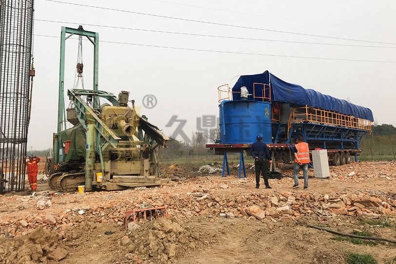 某打樁泥漿現場