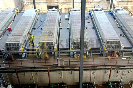 廣東東莞某洗砂污水處理現場