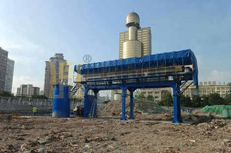 浙江省800平方高架模塊式壓濾機使用現場