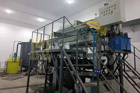 黑龍江省20平方隔膜壓濾機使用現場