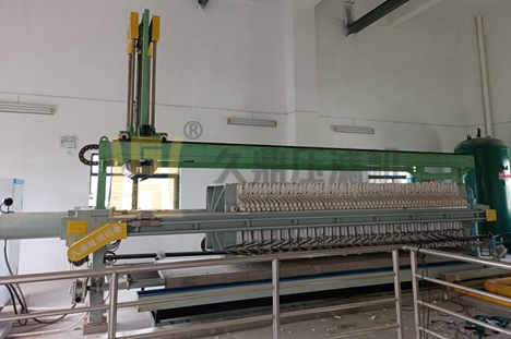 廣東省100平方隔膜壓濾機使用現場