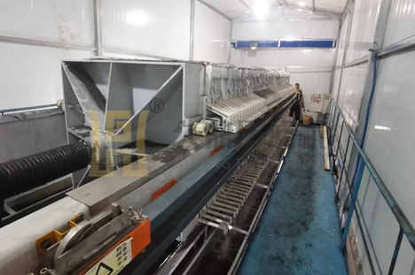 河南省200平方皮帶一體式壓濾機使用現場